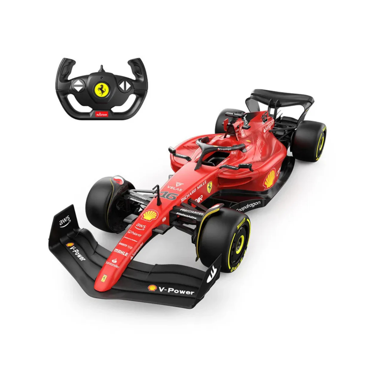 Rastar Formula One F1 RC Remote Control Ferrari F1-75 1/12 Scale Car