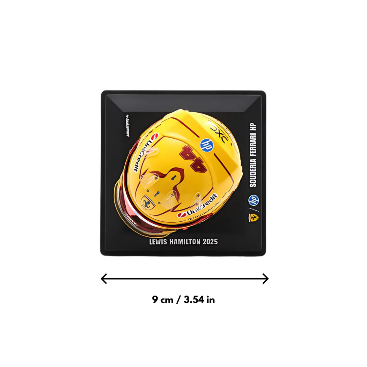 Spark LookSmart Lewis Hamilton -Scuderia Ferrari HPFiorano Test 2025 Mini Replica Helmet Model 1/5Scale