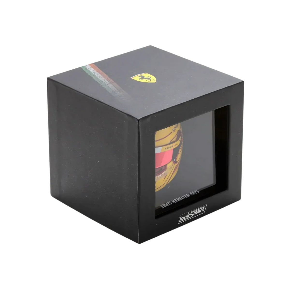 Spark LookSmart Lewis Hamilton -Scuderia Ferrari HPFiorano Test 2025 Mini Replica Helmet Model 1/5Scale