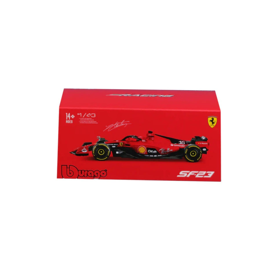 Bburago F1 2023 Ferrari F1 Team SF-23 - Charles Leclerc with Helmet 1/43 Scale
