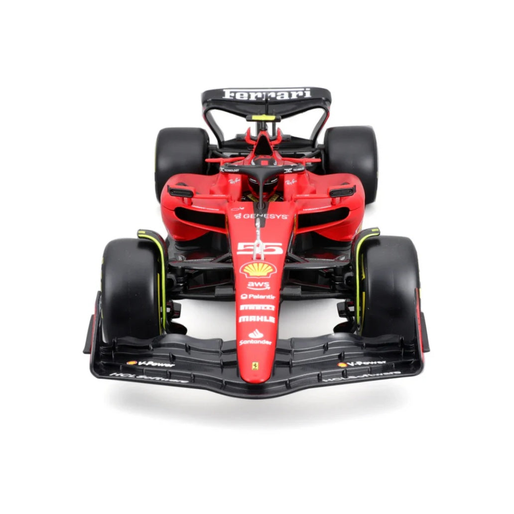 Bburago F1 2023 Ferrari F1 Team SF-23 No.55 - Carlos Sainz With Helmet 1/18 Scale