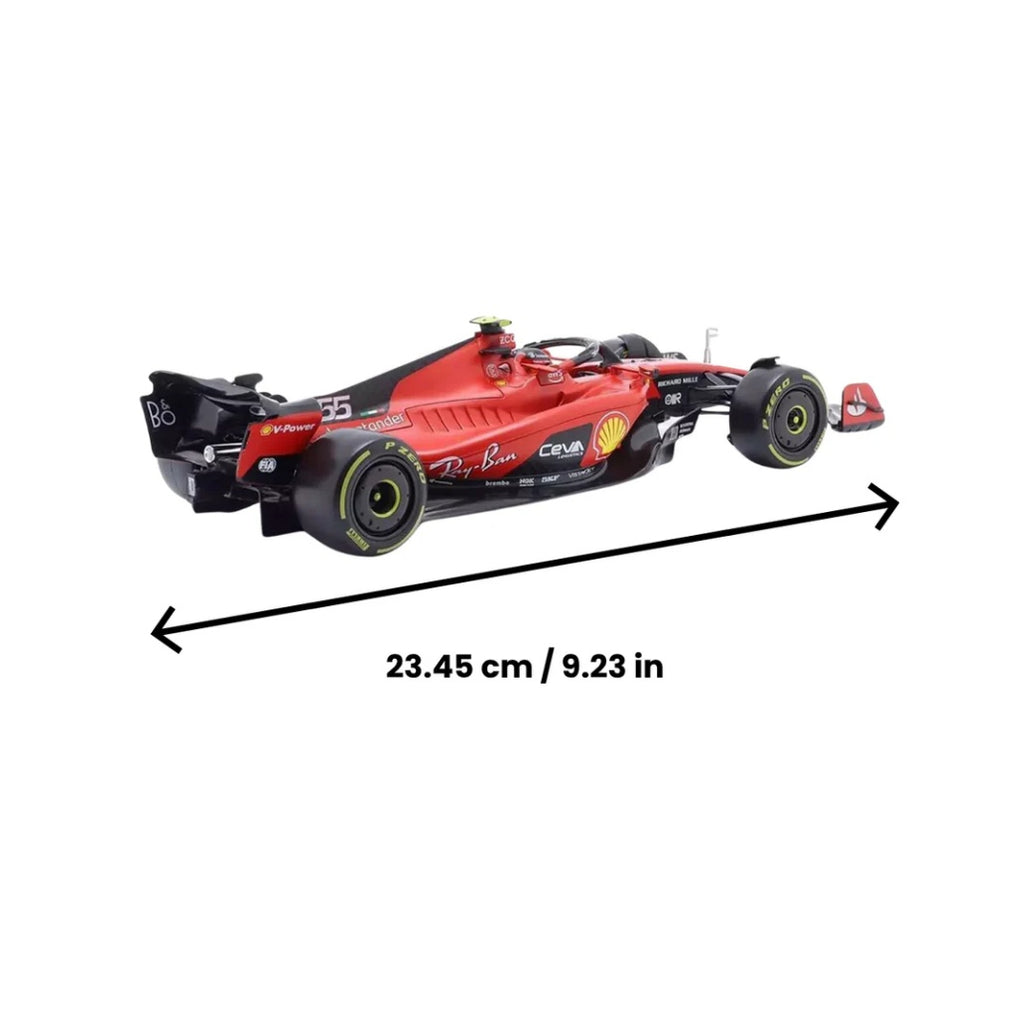Bburago F1 2023 Ferrari F1 Team SF-23 No.55 - Carlos Sainz With Helmet 1/24 Scale