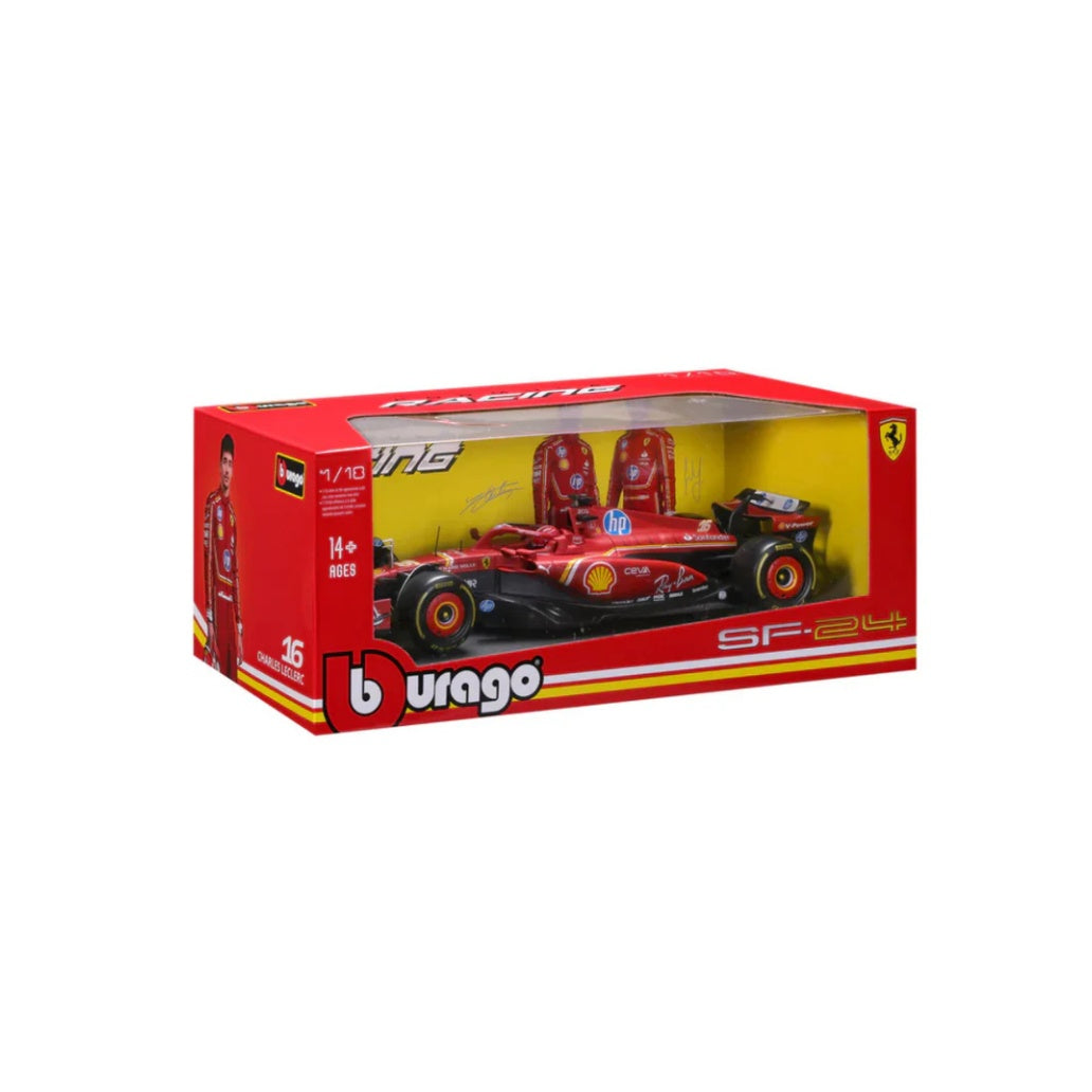 Bburago F1 2023 Ferrari F1 Team SF-23 No.55 - Carlos Sainz With Helmet 1/24 Scale