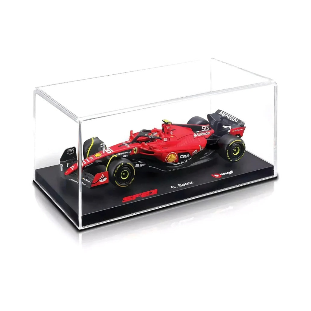 Bburago F1 2023 Ferrari F1 Team SF-23 No.55 - Carlos Sainz With Helmet 1/24 Scale