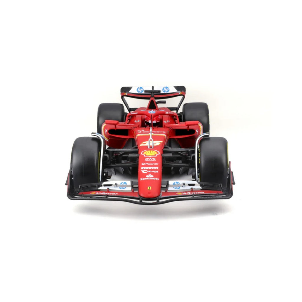 Bburago F1 2023 Ferrari F1 Team SF-23 No.55 - Carlos Sainz With Helmet 1/24 Scale
