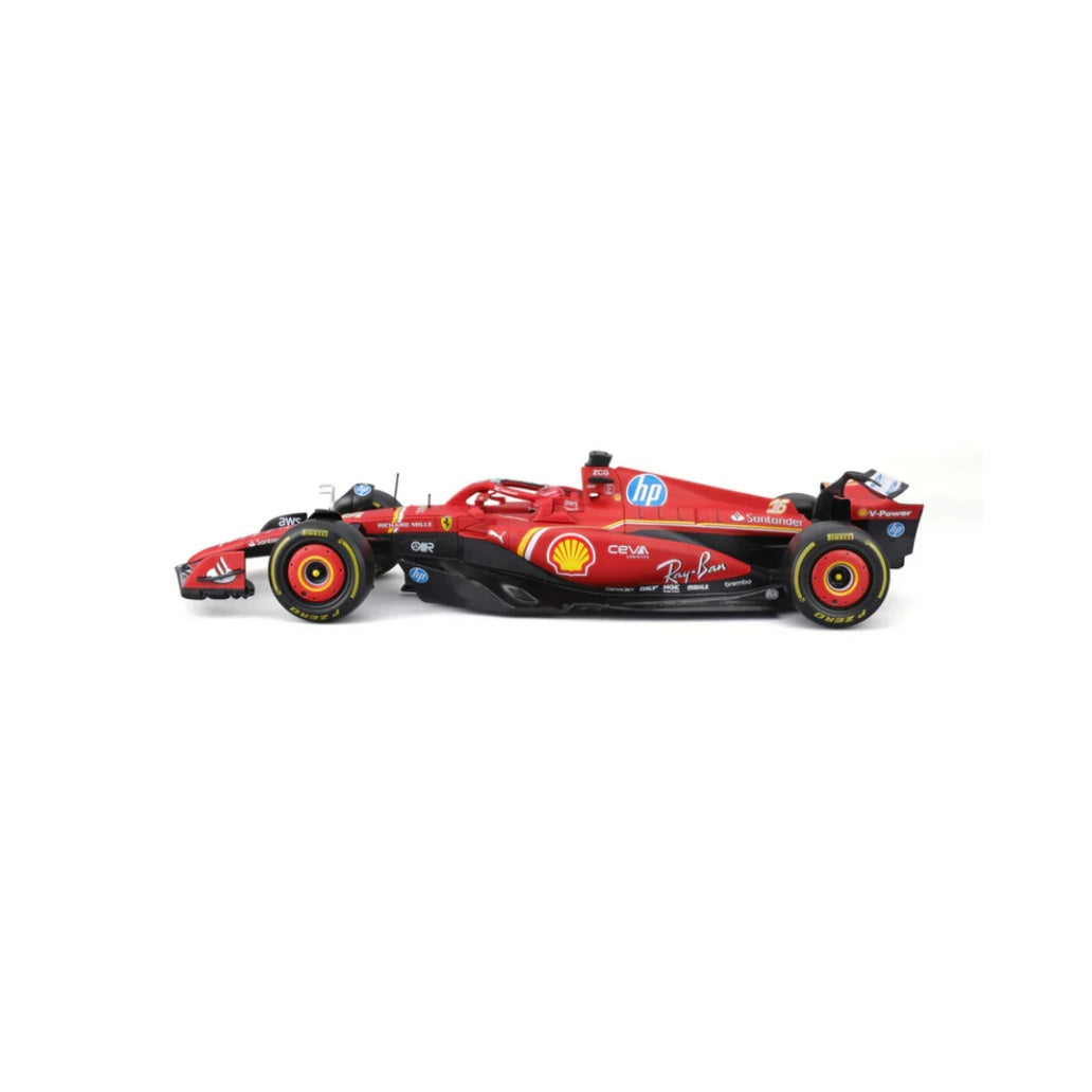 Bburago F1 2023 Ferrari F1 Team SF-23 No.55 - Carlos Sainz With Helmet 1/24 Scale