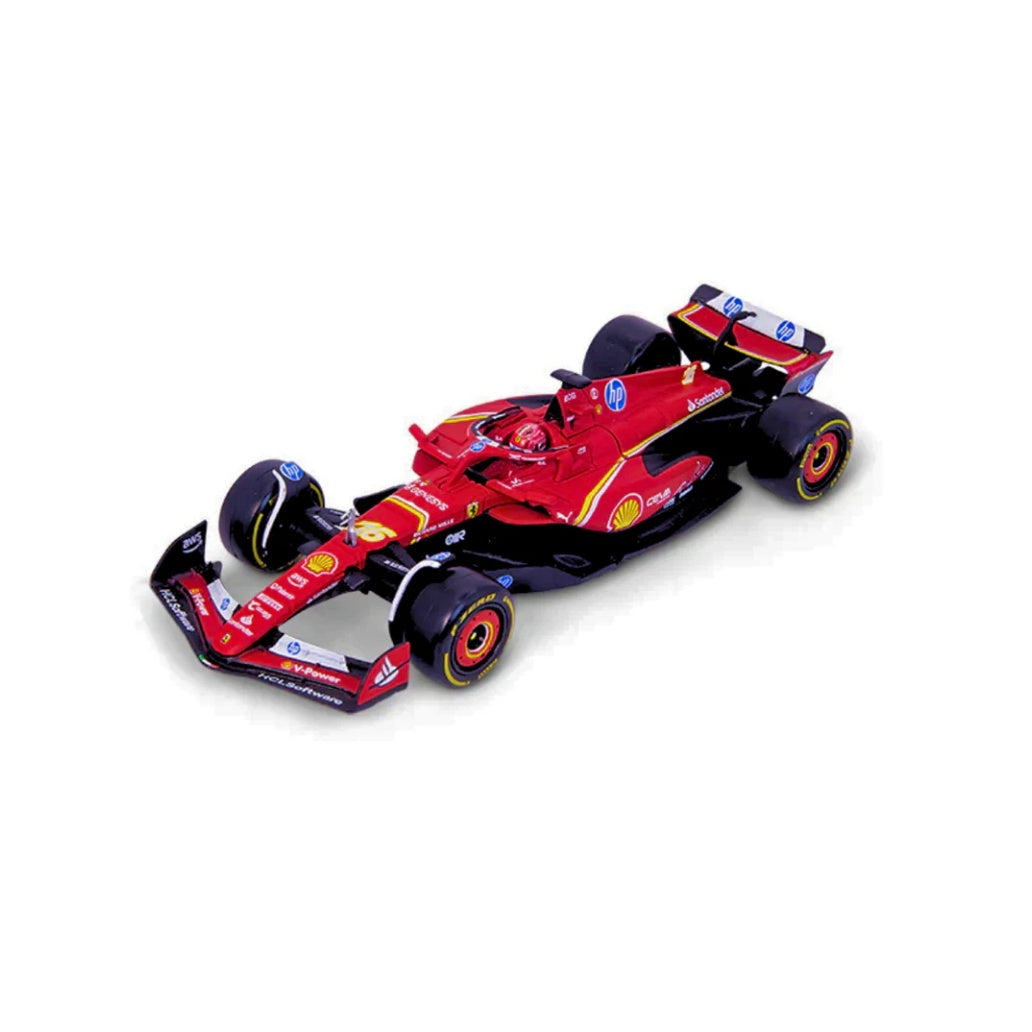 Bburago F1 2024 Ferrari F1 SF-24 With Helmet - Carlos Sainz 1/43 Scale