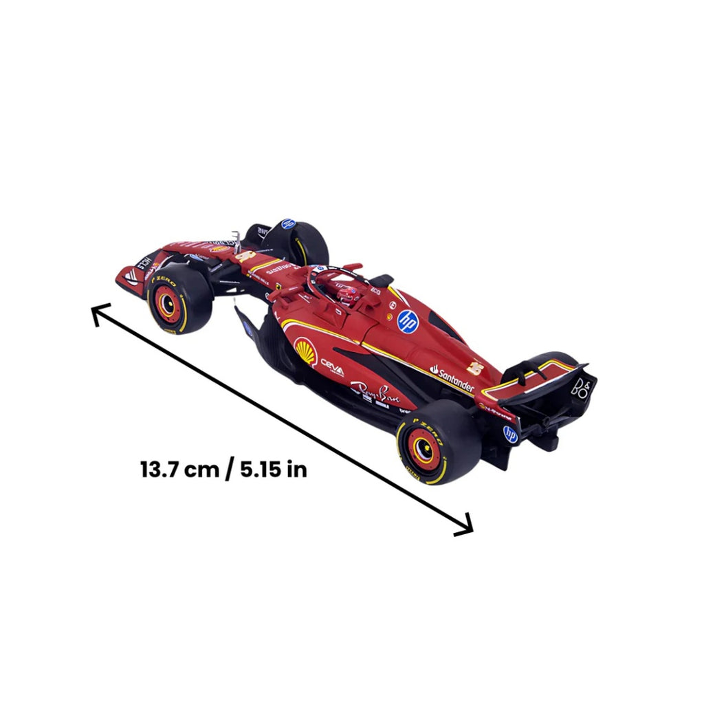 Bburago F1 2024 Ferrari F1 SF-24 With Helmet - Carlos Sainz 1/43 Scale