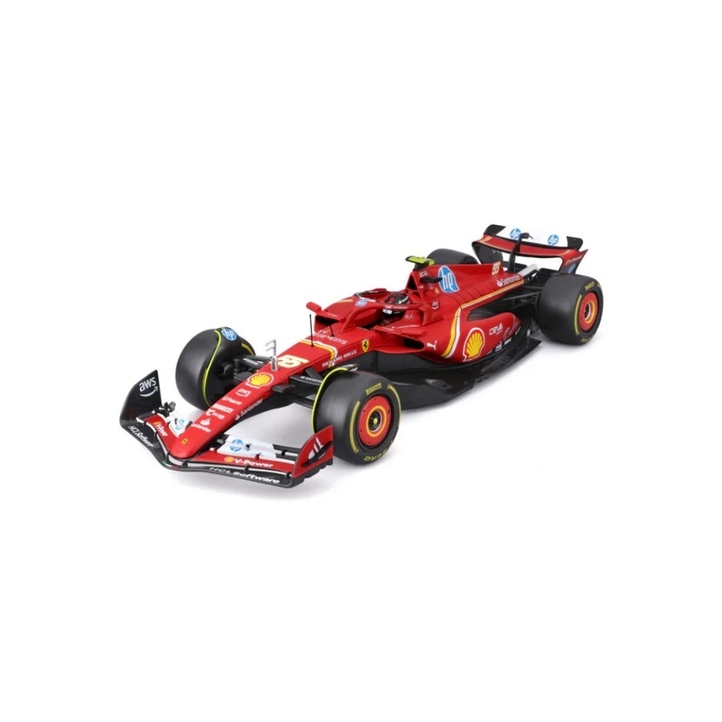 Bburago F1 2024 Ferrari F1 Team Scuderia Ferrari SF-24 - Charles Leclerc With Helmet 1/18 Scale