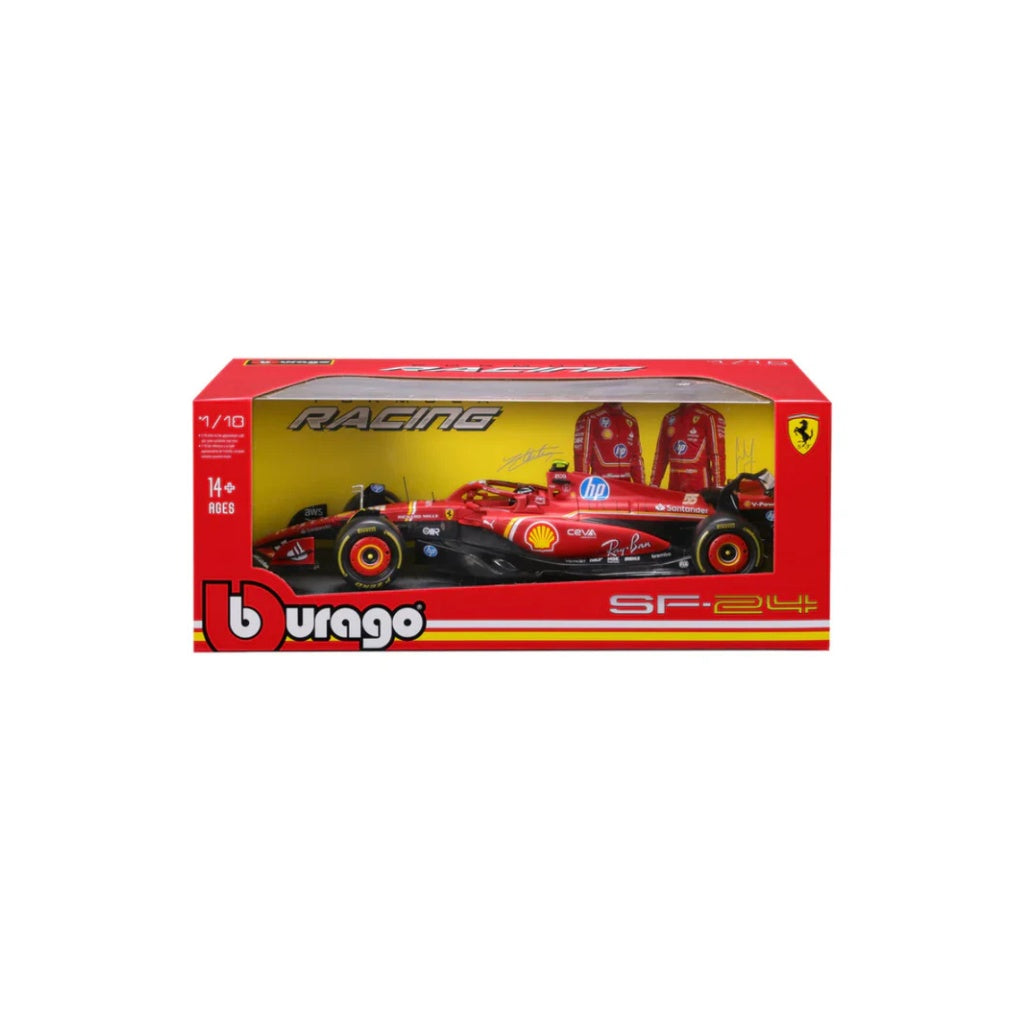 Bburago F1 2024 Ferrari F1 Team Scuderia Ferrari SF-24 - Charles Leclerc With Helmet 1/18 Scale