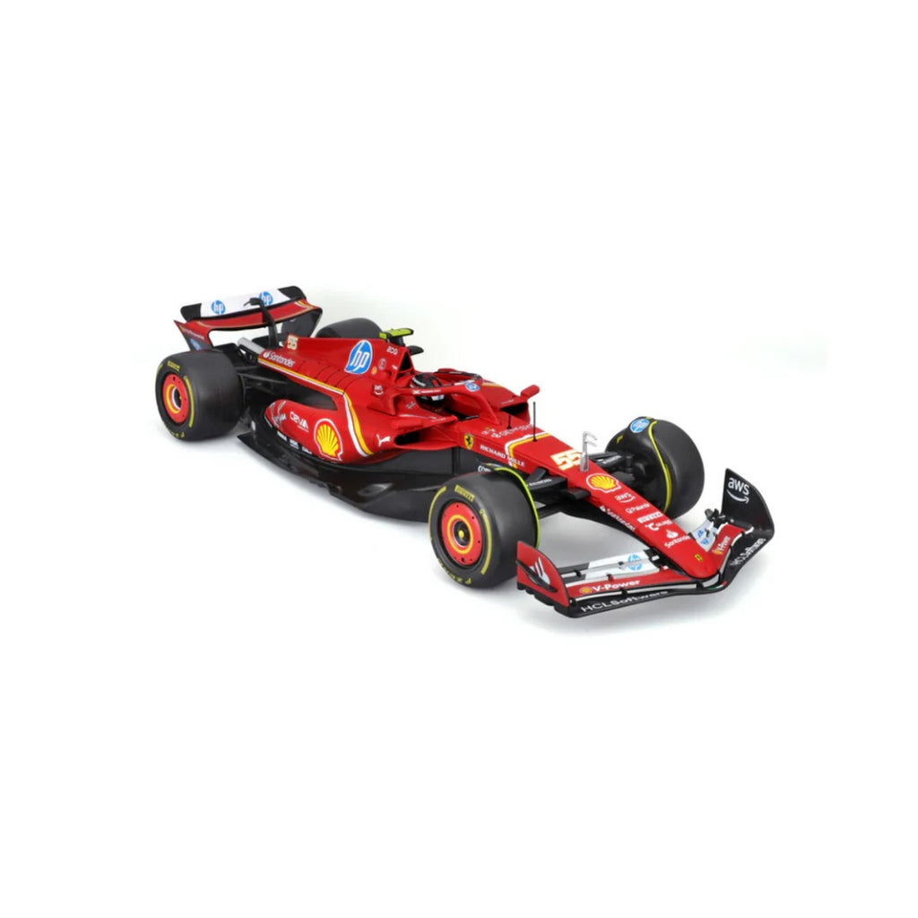 Bburago F1 2024 Ferrari F1 Team Scuderia Ferrari SF-24 - Charles Leclerc With Helmet 1/18 Scale