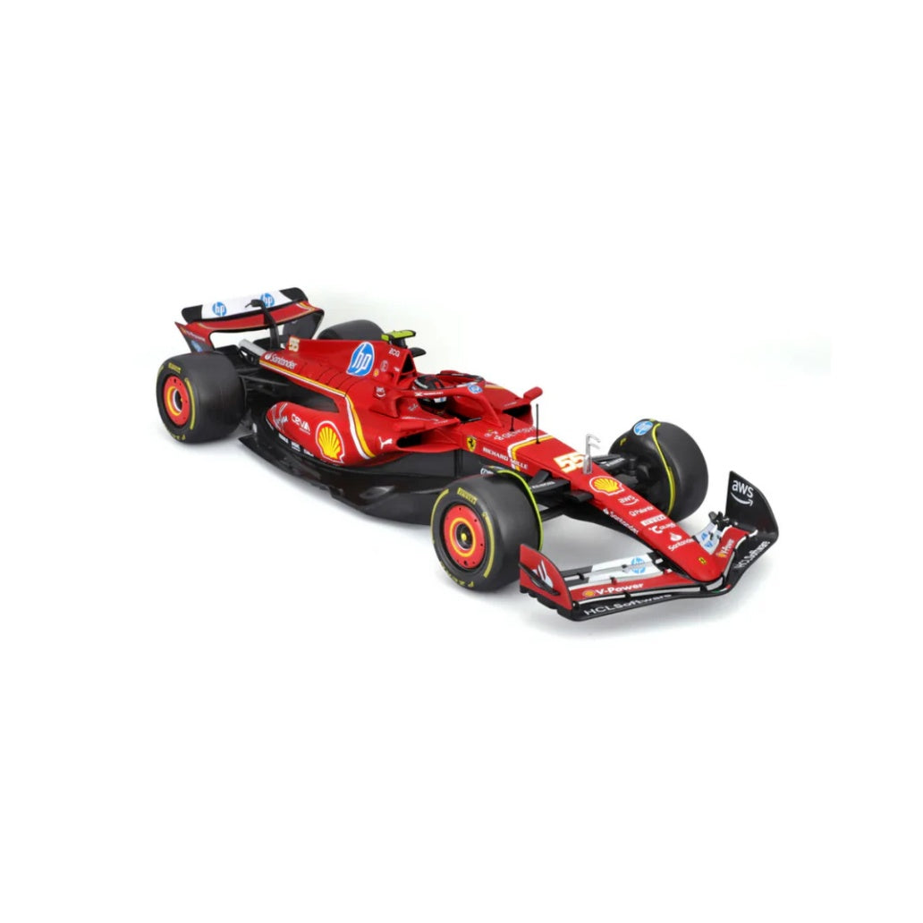 Bburago F1 2024 Ferrari F1 Team Scuderia Ferrari SF-24 - Charles Leclerc With Helmet 1/18 Scale