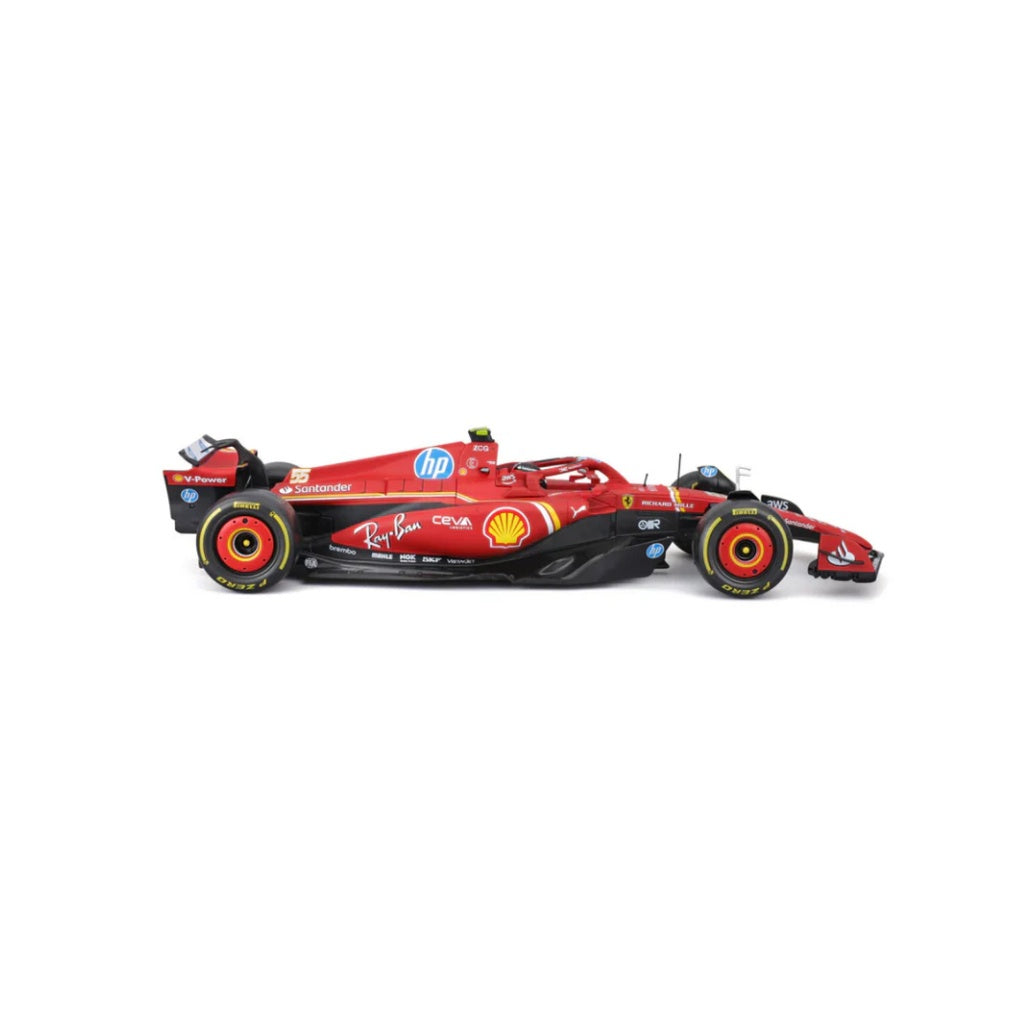 Bburago F1 2024 Ferrari F1 Team Scuderia Ferrari SF-24 - Charles Leclerc With Helmet 1/18 Scale