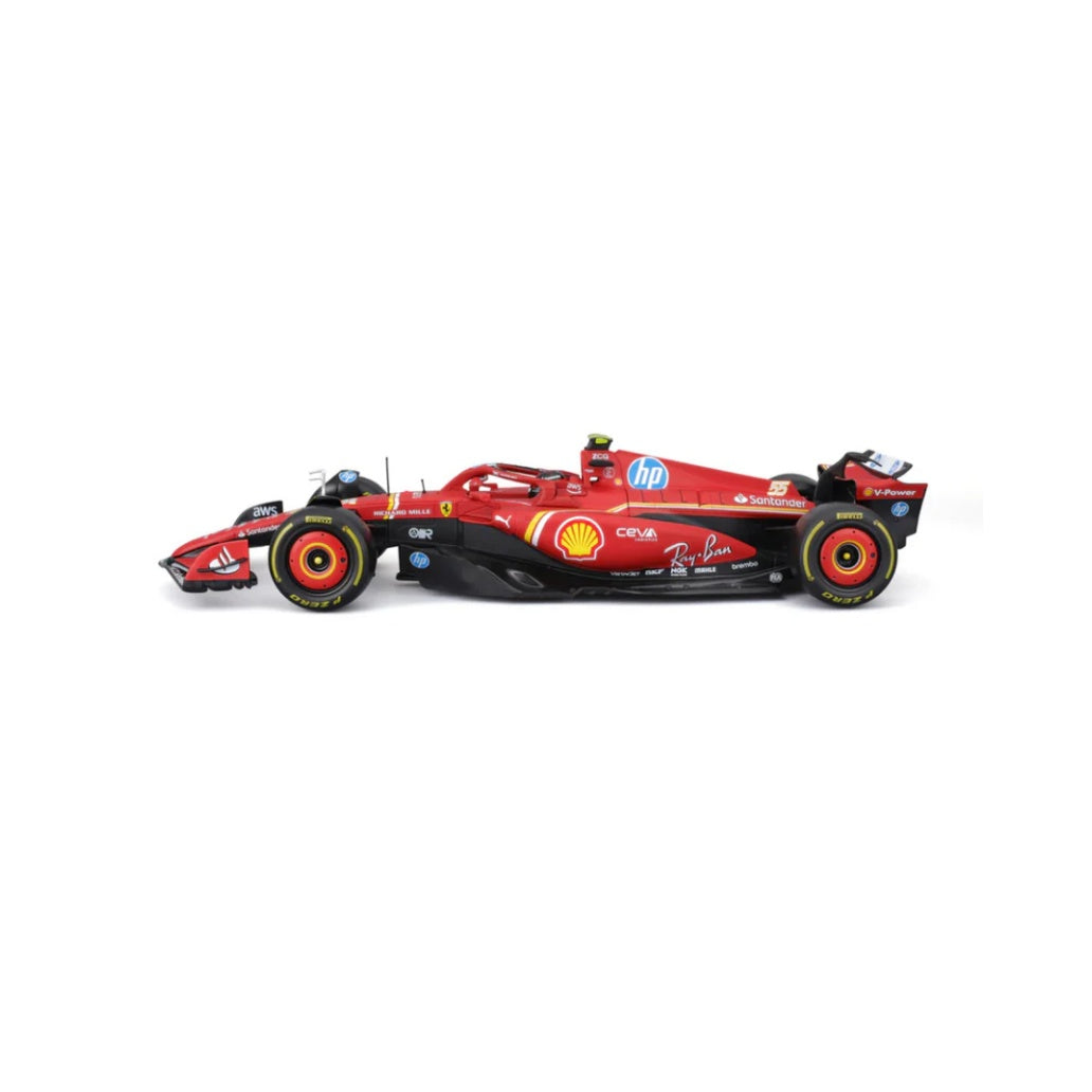 Bburago F1 2024 Ferrari F1 Team Scuderia Ferrari SF-24 - Charles Leclerc With Helmet 1/18 Scale