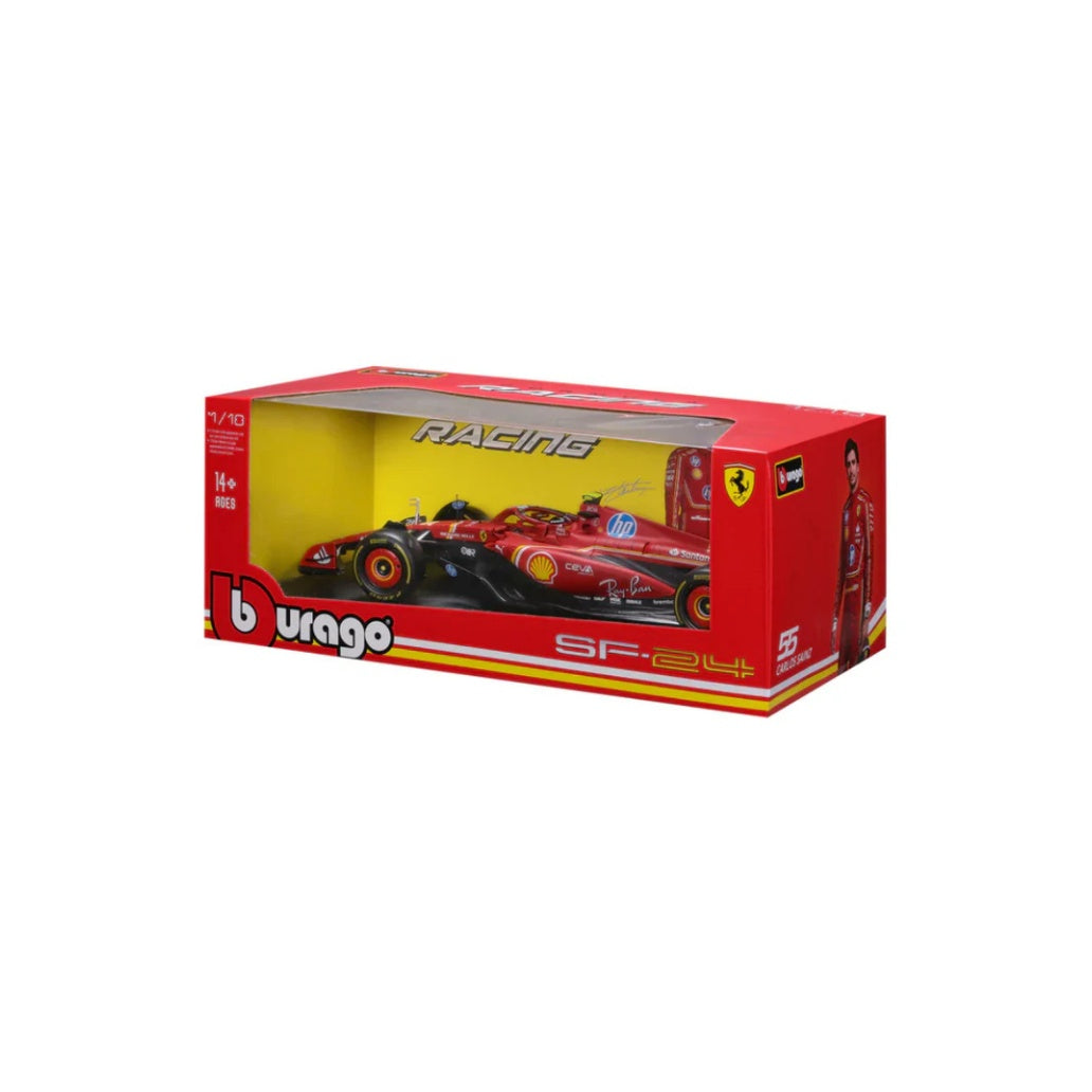 Bburago F1 2024 Ferrari F1 Team Scuderia Ferrari SF-24 - Charles Leclerc With Helmet 1/18 Scale