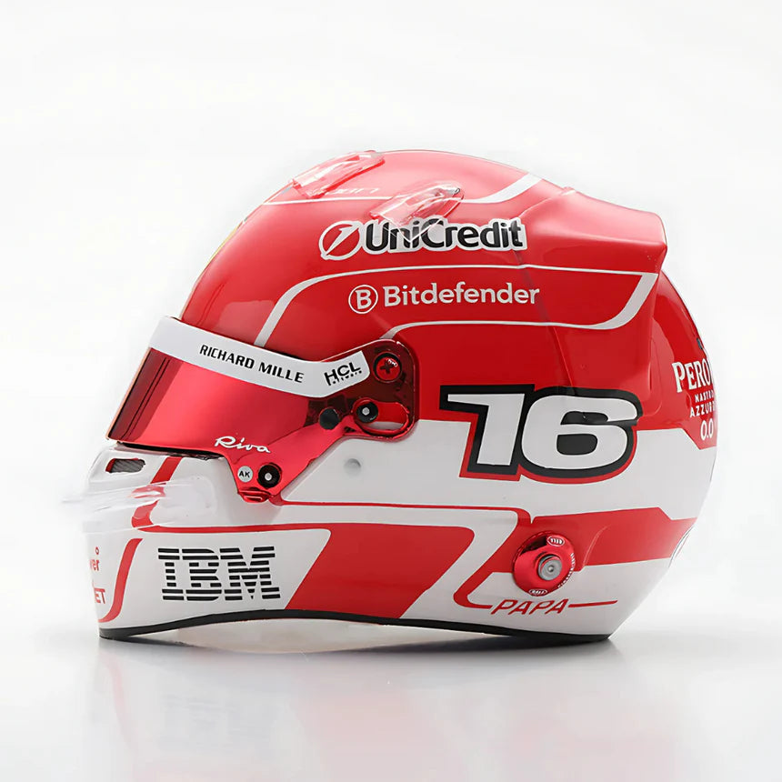 Spark LookSmart Charles Leclerc - Scuderia Ferrari HP 2025 Mini Replica Helmet Model 1/5 Scale