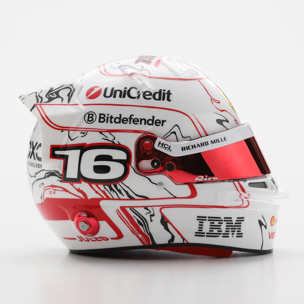 Spark LookSmart Charles Leclerc – Scuderia Ferrari HP Japan GP 2025 – 150TH GP Mini Replica Helmet 1/5 Scale