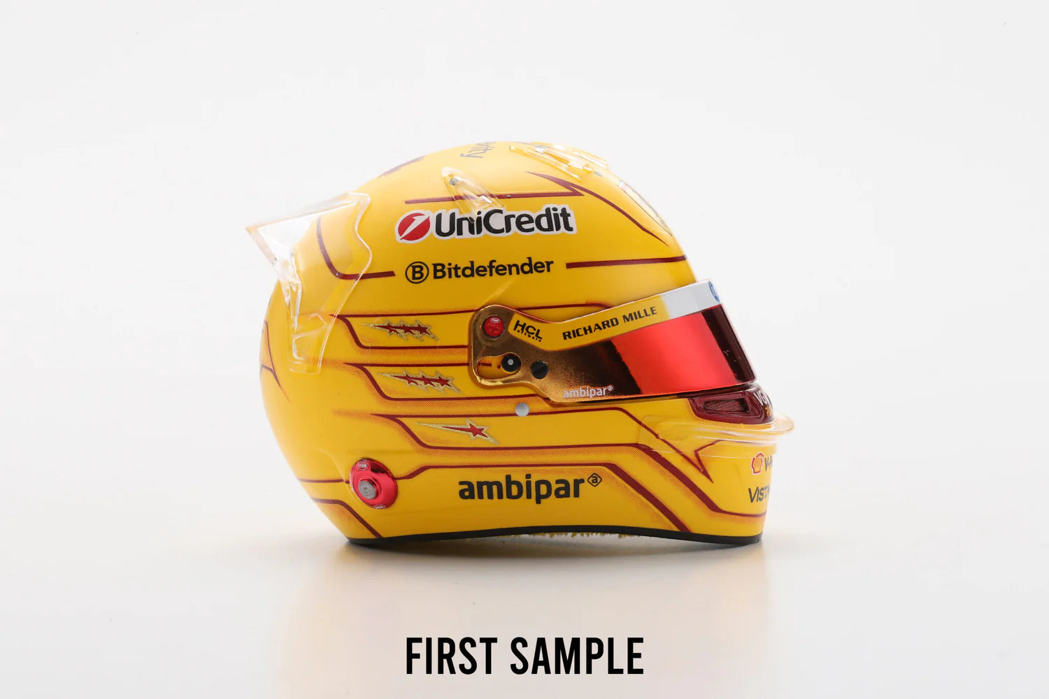 Spark LookSmart Lewis Hamilton – Scuderia Ferrari HP Monaco GP 2025 Mini Replica Helmet 1/5 Scale