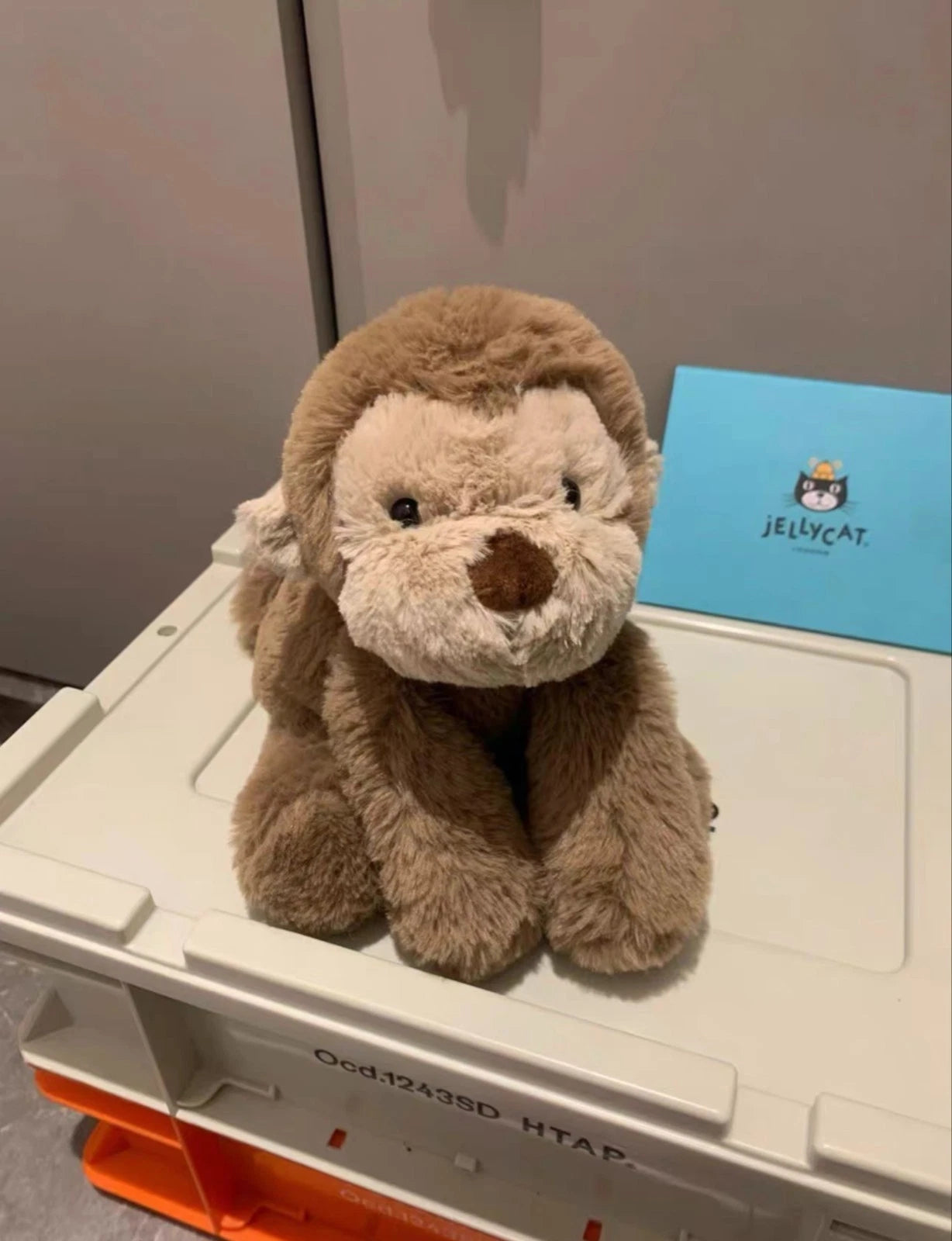Jellycat Smudge Monkey Stuffed Animal, Medium 14 inches - Monkey Plush Toy - Classic Children's Gift