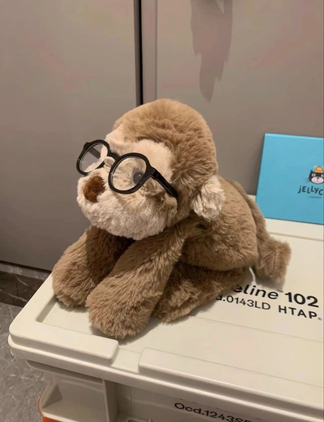 Jellycat Smudge Monkey Stuffed Animal, Medium 14 inches - Monkey Plush Toy - Classic Children's Gift