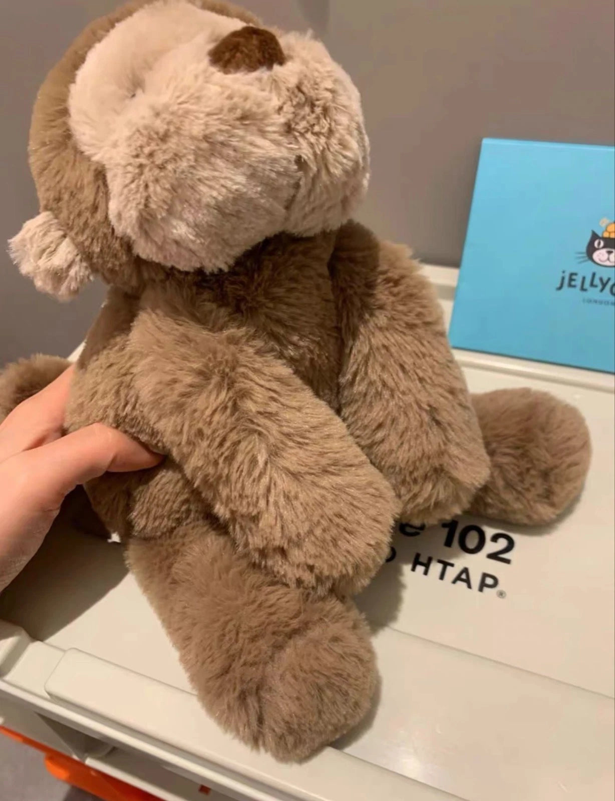 Jellycat Smudge Monkey Stuffed Animal, Medium 14 inches - Monkey Plush Toy - Classic Children's Gift